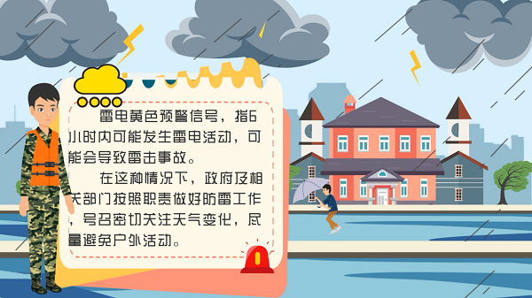 防汛救災(zāi)在行動(dòng)｜【動(dòng)畫】讀懂三道雷電預(yù)警，提前防范疑似險(xiǎn)情！