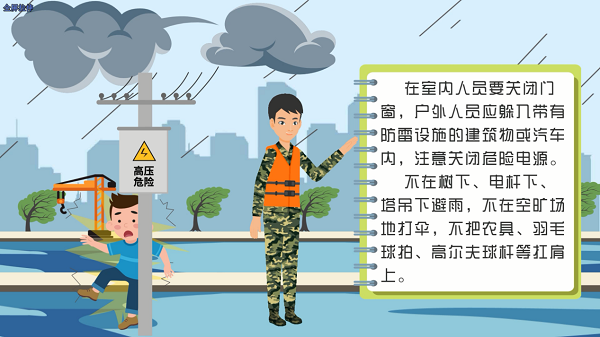 防汛救災(zāi)在行動(dòng)｜【動(dòng)畫】讀懂三道雷電預(yù)警，提前防范疑似險(xiǎn)情！