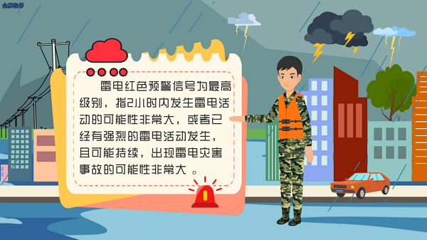 防汛救災(zāi)在行動(dòng)｜【動(dòng)畫】讀懂三道雷電預(yù)警，提前防范疑似險(xiǎn)情！