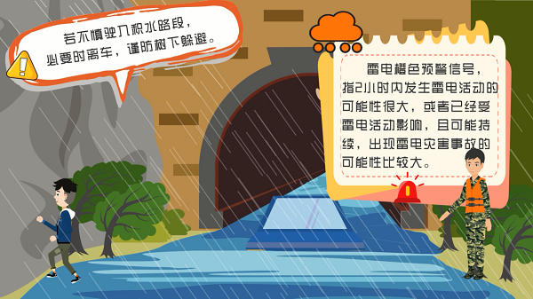 防汛救災(zāi)在行動(dòng)｜【動(dòng)畫】讀懂三道雷電預(yù)警，提前防范疑似險(xiǎn)情！